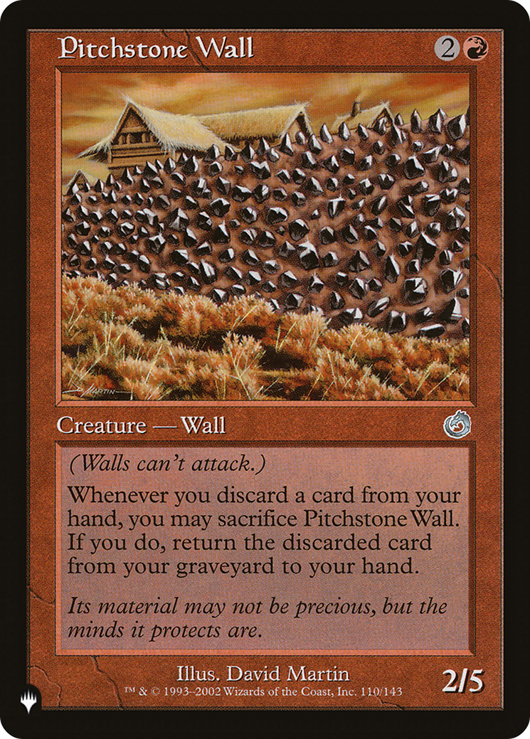 Pitchstone Wall [The List] | Jomio and Rueliete's Cards and Comics