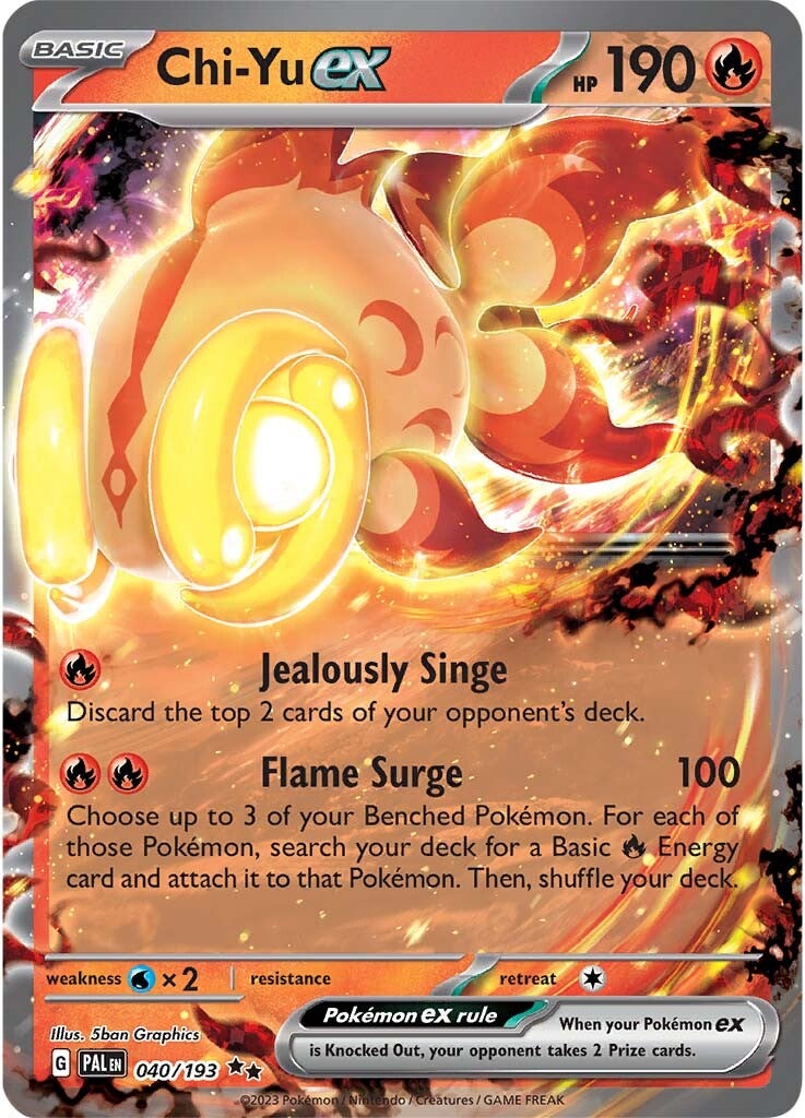 Chi-Yu ex (040/193) [Scarlet & Violet: Paldea Evolved] | Jomio and Rueliete's Cards and Comics