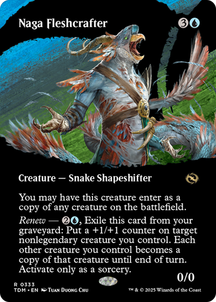 Naga Fleshcrafter (Borderless) [Tarkir: Dragonstorm] | Jomio and Rueliete's Cards and Comics