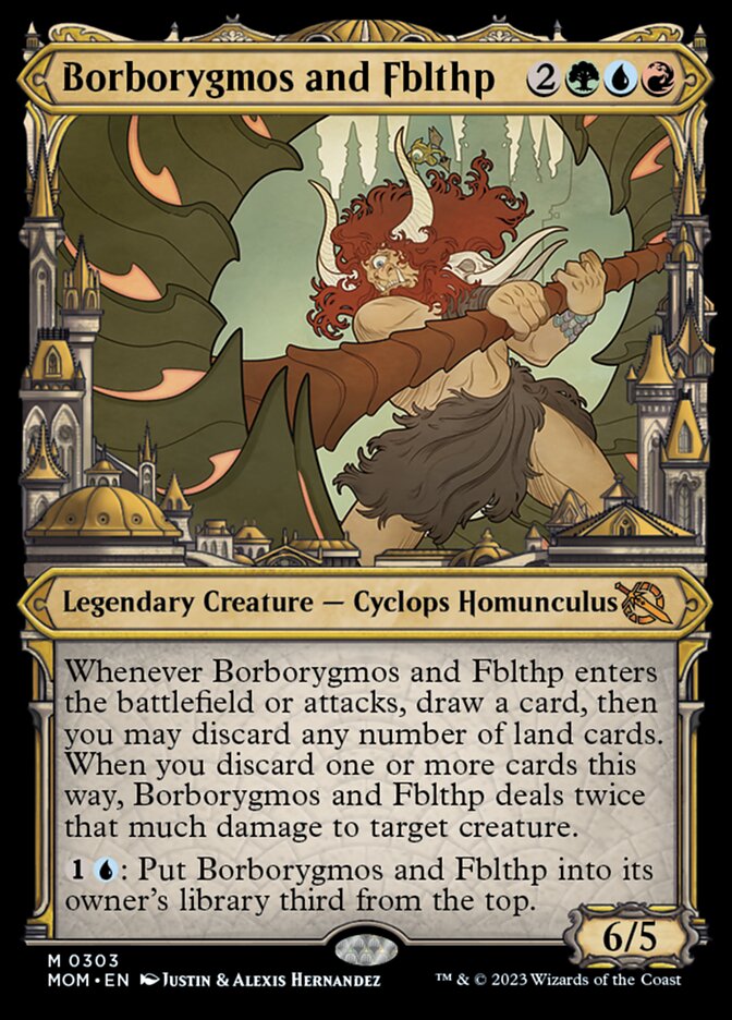 Borborygmos and Fblthp (Showcase Planar Booster Fun) [March of the Machine] | Jomio and Rueliete's Cards and Comics