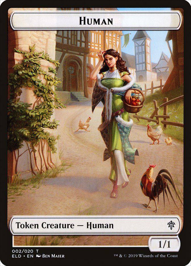 Human // Clue Double-Sided Token [Pioneer Challenger Decks 2022] | Jomio and Rueliete's Cards and Comics