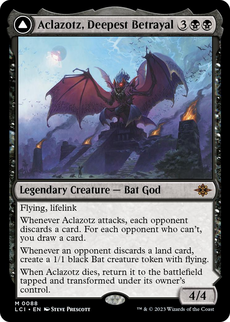Aclazotz, Deepest Betrayal // Temple of the Dead [The Lost Caverns of Ixalan] | Jomio and Rueliete's Cards and Comics
