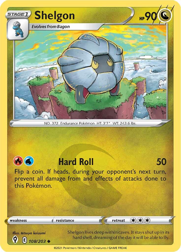 Shelgon (108/203) [Sword & Shield: Evolving Skies] | Jomio and Rueliete's Cards and Comics