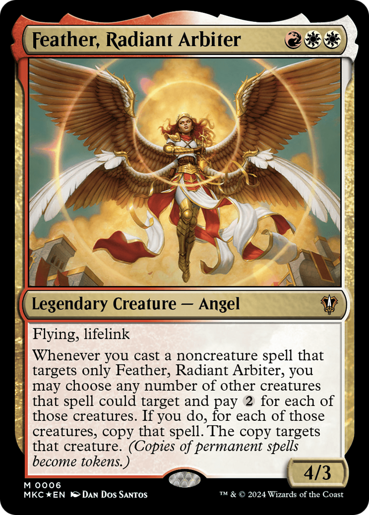 Feather, Radiant Arbiter [Murders at Karlov Manor Commander] | Jomio and Rueliete's Cards and Comics