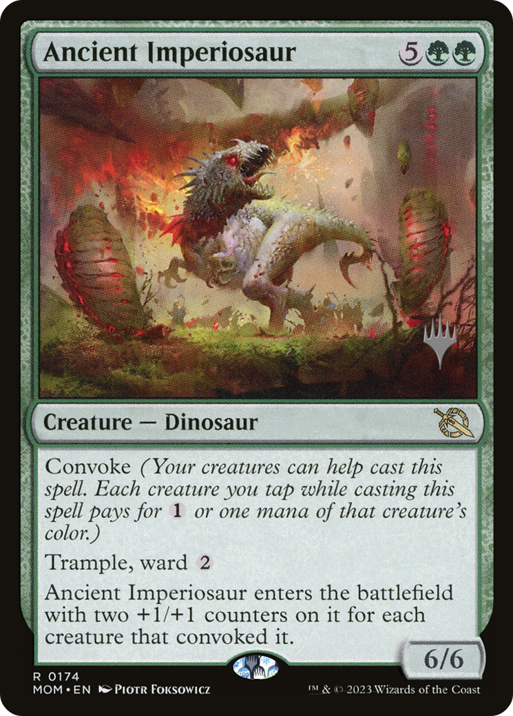 Ancient Imperiosaur (Promo Pack) [March of the Machine Promos] | Jomio and Rueliete's Cards and Comics