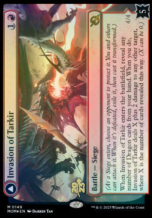 Invasion of Tarkir // Defiant Thundermaw [March of the Machine Prerelease Promos] | Jomio and Rueliete's Cards and Comics