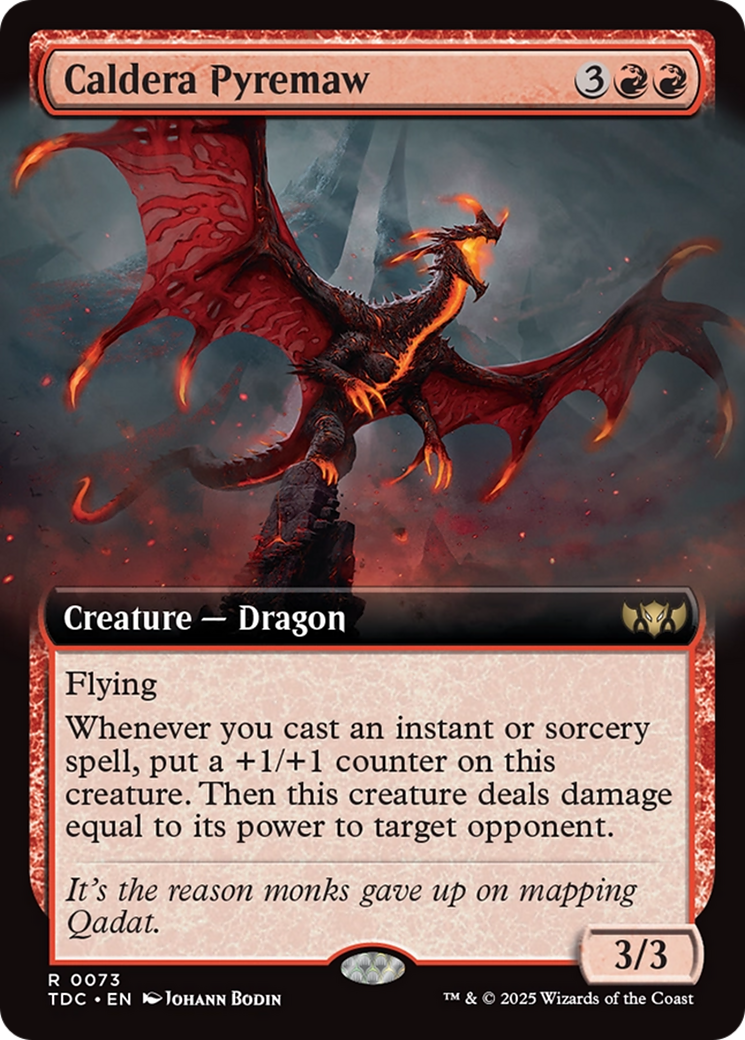 Caldera Pyremaw (Extended Art) [Tarkir: Dragonstorm Commander] | Jomio and Rueliete's Cards and Comics