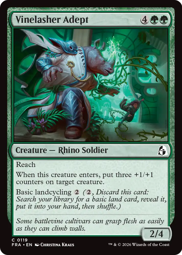 Vinelasher Adept [Reality Fracture] | Jomio and Rueliete's Cards and Comics