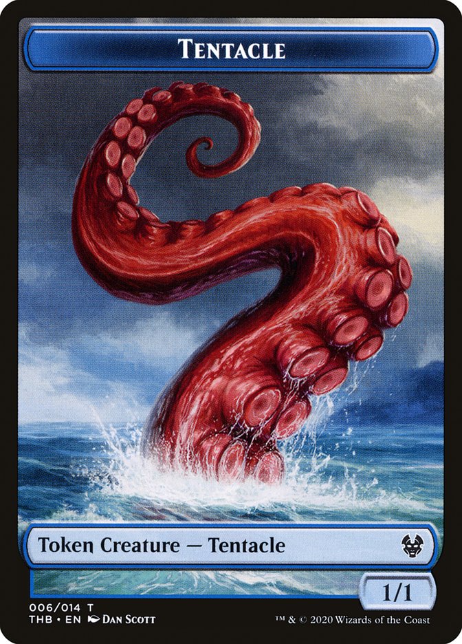 Human Soldier // Tentacle Double-Sided Token [Theros Beyond Death Tokens] | Jomio and Rueliete's Cards and Comics