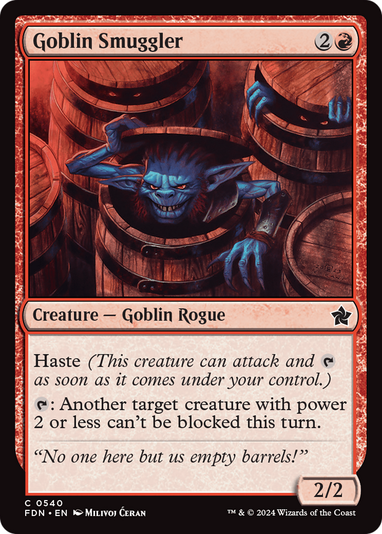 Goblin Smuggler [Foundations] | Jomio and Rueliete's Cards and Comics