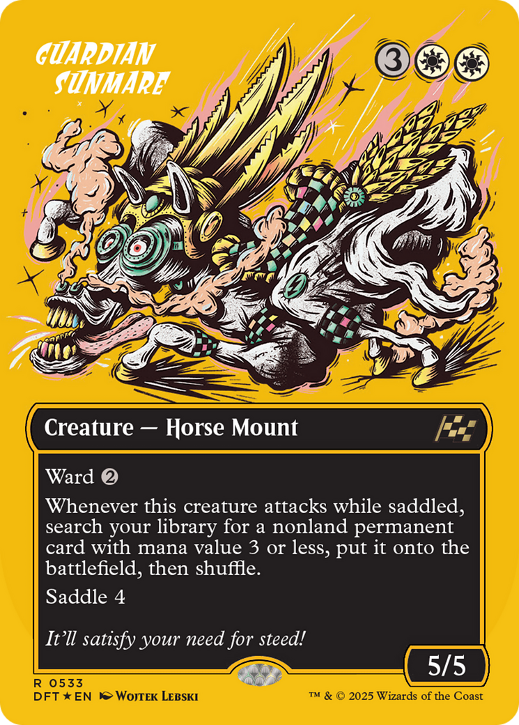 Guardian Sunmare (Borderless) (First-Place Foil) [Aetherdrift] | Jomio and Rueliete's Cards and Comics