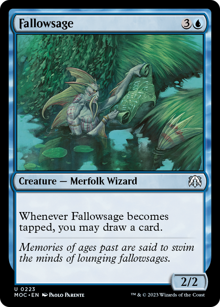 Fallowsage [March of the Machine Commander] | Jomio and Rueliete's Cards and Comics