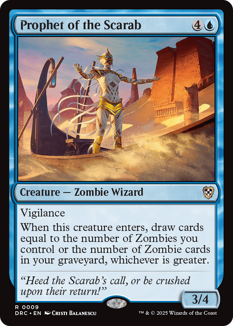 Prophet of the Scarab [Aetherdrift Commander] | Jomio and Rueliete's Cards and Comics