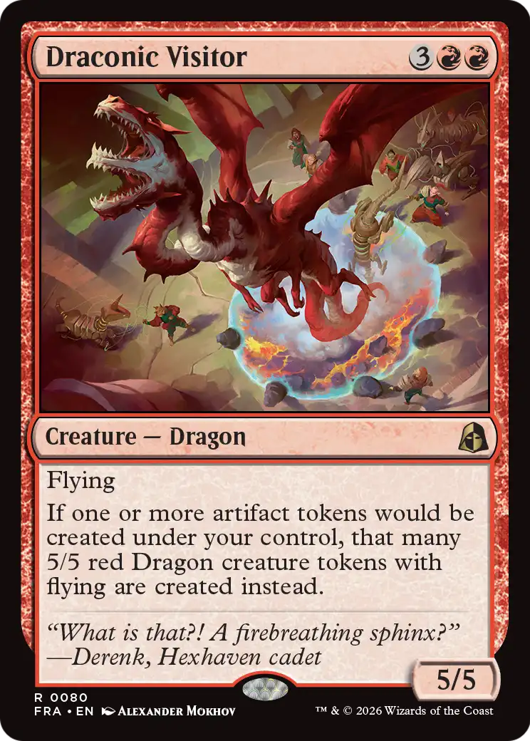 Draconic Visitor [Reality Fracture] | Jomio and Rueliete's Cards and Comics