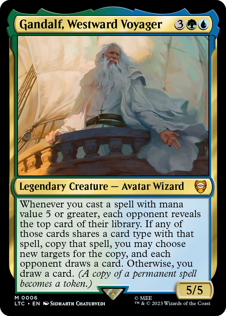 Gandalf, Westward Voyager [The Lord of the Rings: Tales of Middle-Earth Commander] | Jomio and Rueliete's Cards and Comics