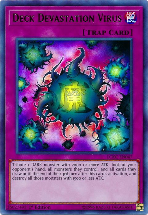 Deck Devastation Virus [LCKC-EN047] Ultra Rare | Jomio and Rueliete's Cards and Comics