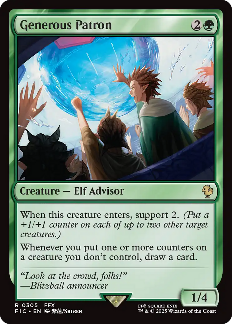 Generous Patron [FINAL FANTASY Commander] | Jomio and Rueliete's Cards and Comics