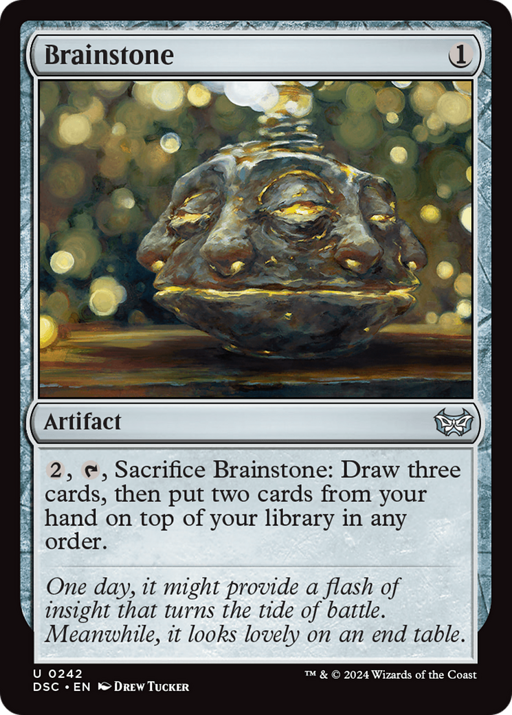 Brainstone [Duskmourn: House of Horror Commander] | Jomio and Rueliete's Cards and Comics
