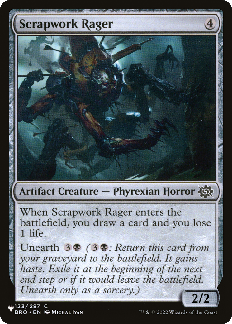 Scrapwork Rager [The List] | Jomio and Rueliete's Cards and Comics