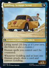Goldbug, Humanity's Ally // Goldbug, Scrappy Scout [Transformers] | Jomio and Rueliete's Cards and Comics
