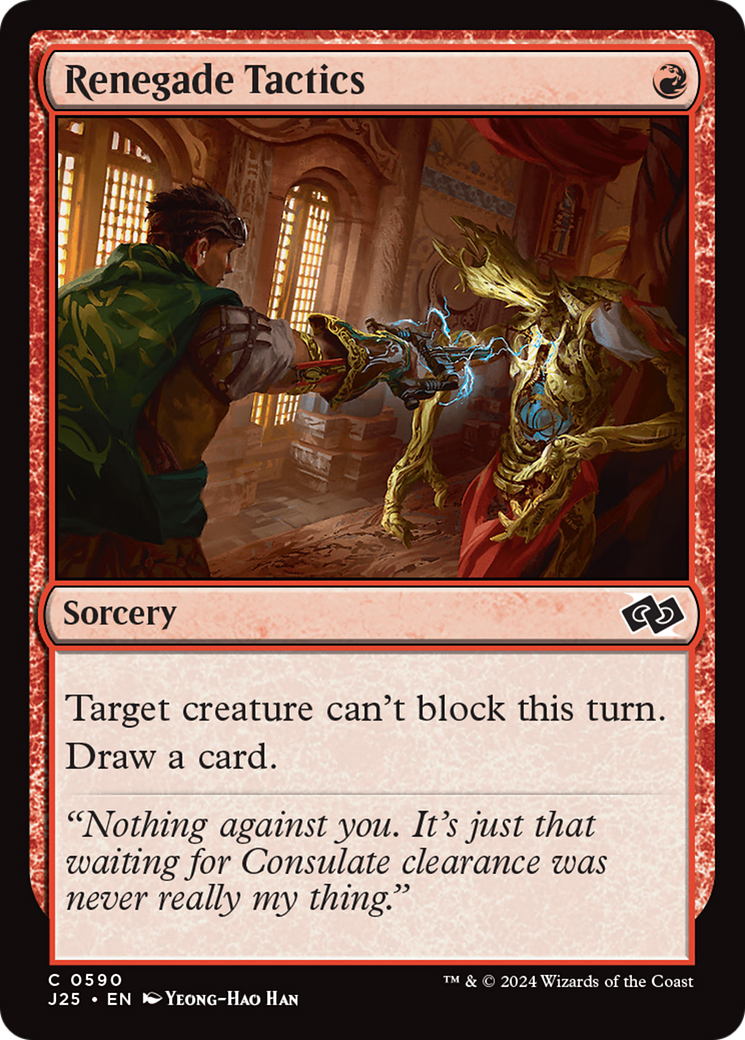 Renegade Tactics [Foundations Jumpstart] | Jomio and Rueliete's Cards and Comics