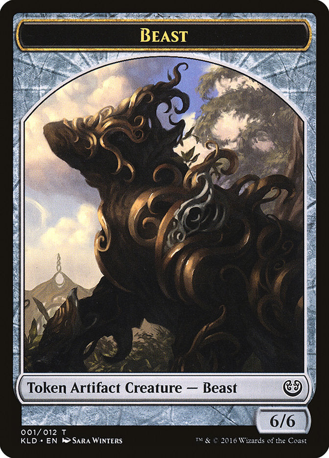 Beast Token [Kaladesh Tokens] | Jomio and Rueliete's Cards and Comics