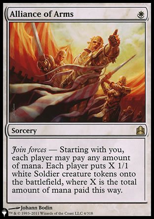 Alliance of Arms [The List] | Jomio and Rueliete's Cards and Comics