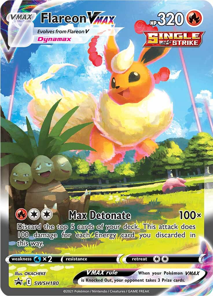 Flareon VMAX (SWSH180) [Sword & Shield: Black Star Promos] | Jomio and Rueliete's Cards and Comics