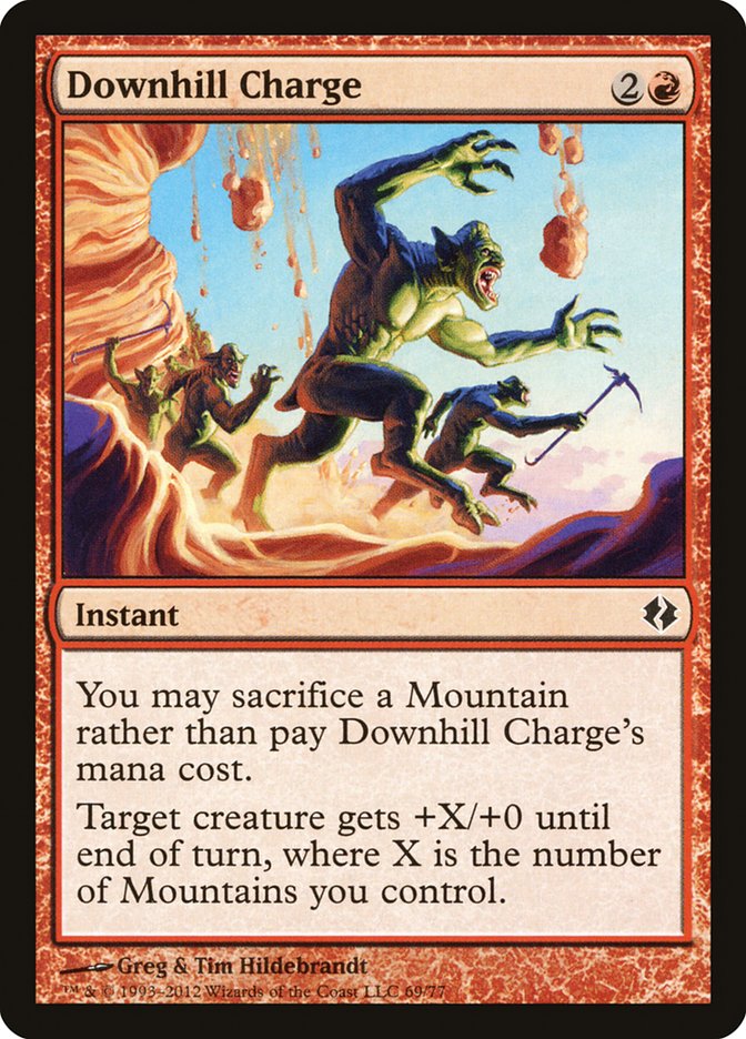 Downhill Charge [Duel Decks: Venser vs. Koth] | Jomio and Rueliete's Cards and Comics