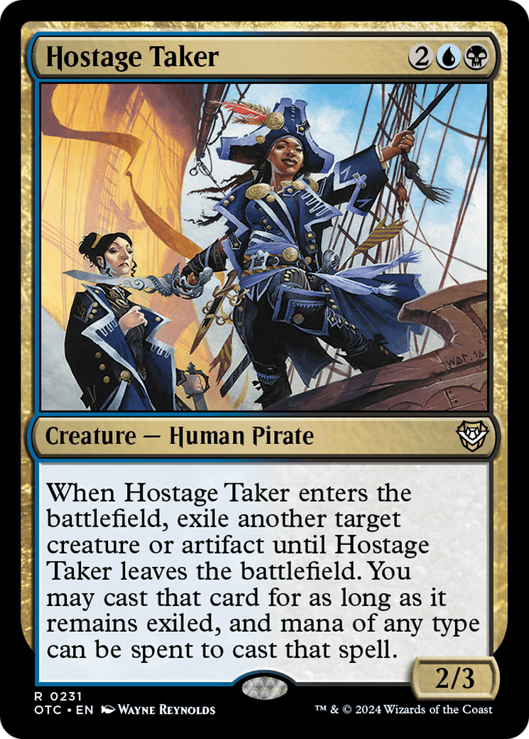 Hostage Taker [Outlaws of Thunder Junction Commander] | Jomio and Rueliete's Cards and Comics