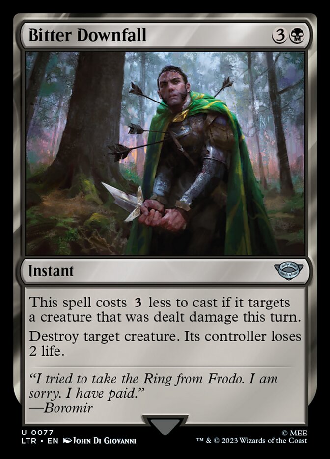 Bitter Downfall [The Lord of the Rings: Tales of Middle-Earth] | Jomio and Rueliete's Cards and Comics