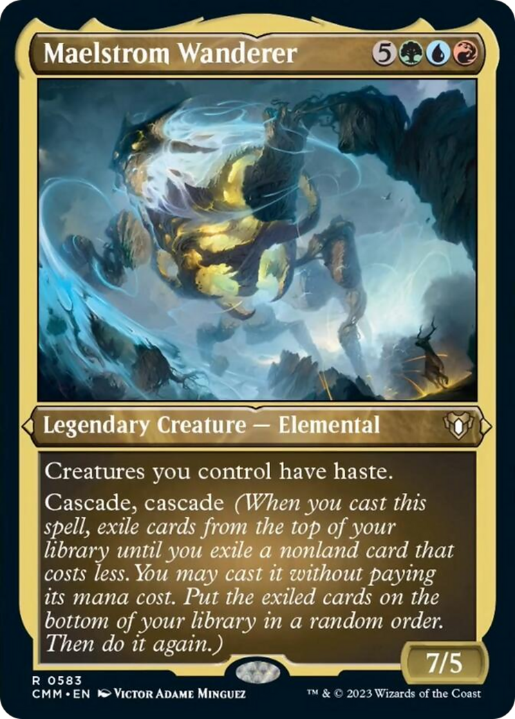 Maelstrom Wanderer (Foil Etched) [Commander Masters] | Jomio and Rueliete's Cards and Comics