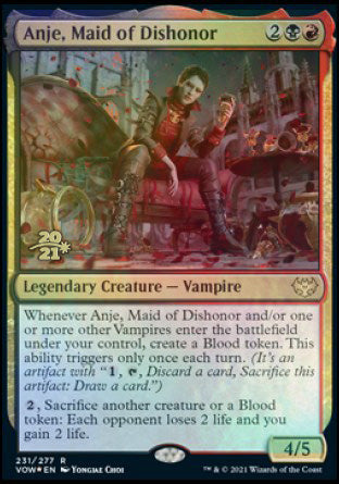 Anje, Maid of Dishonor [Innistrad: Crimson Vow Prerelease Promos] | Jomio and Rueliete's Cards and Comics