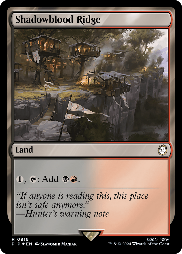 Shadowblood Ridge (Surge Foil) [Fallout] | Jomio and Rueliete's Cards and Comics