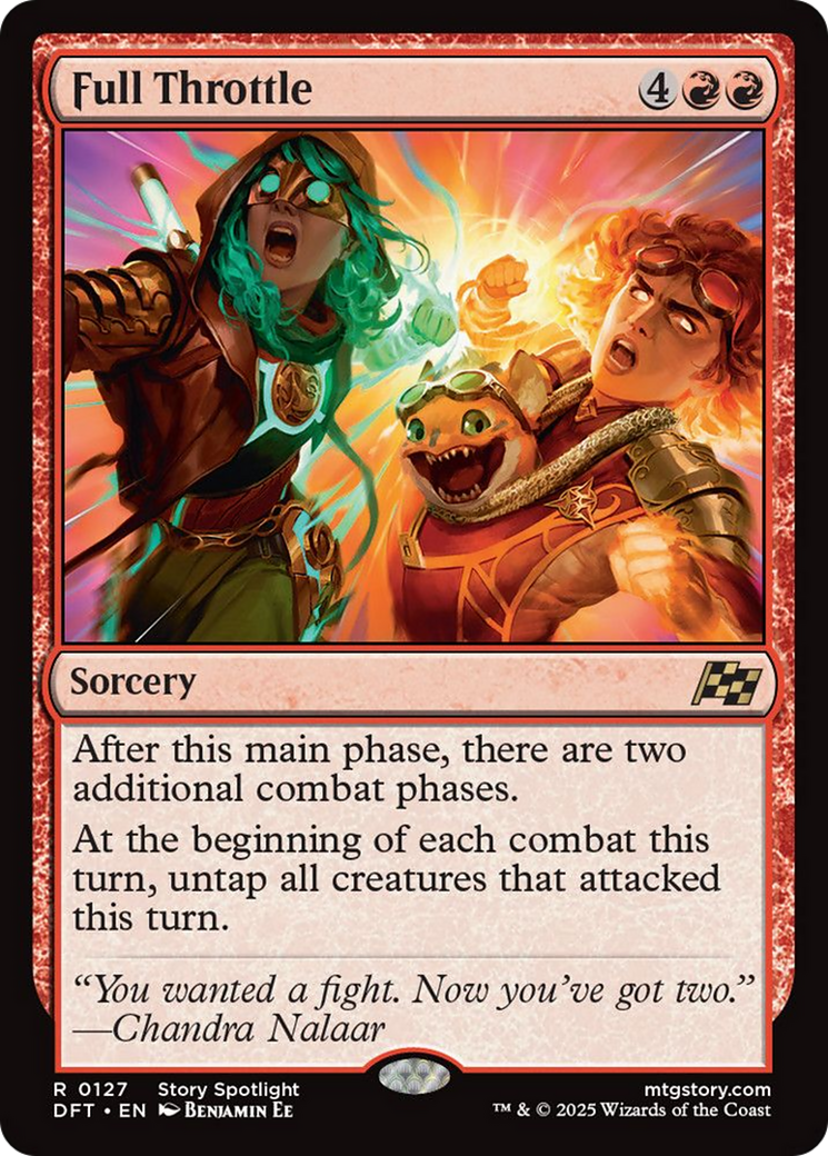 Full Throttle (First-Place Foil) [Aetherdrift] | Jomio and Rueliete's Cards and Comics