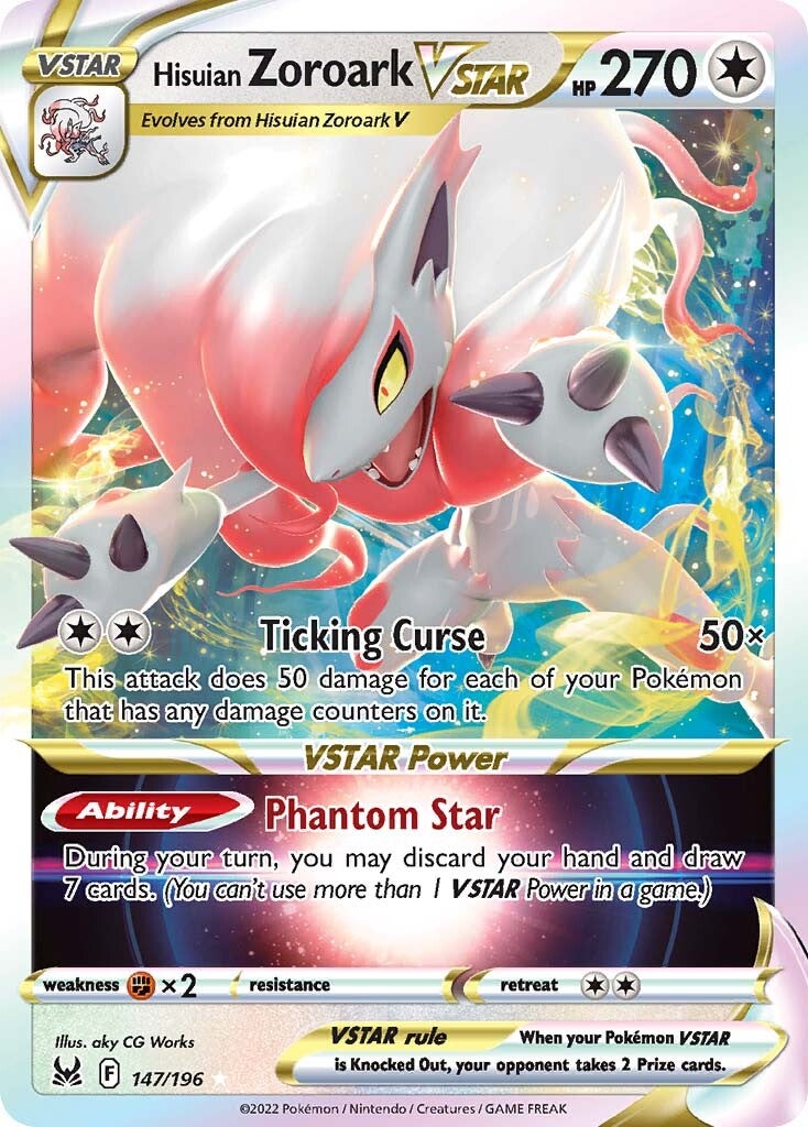 Hisuian Zoroark VSTAR (147/196) [Sword & Shield: Lost Origin] | Jomio and Rueliete's Cards and Comics
