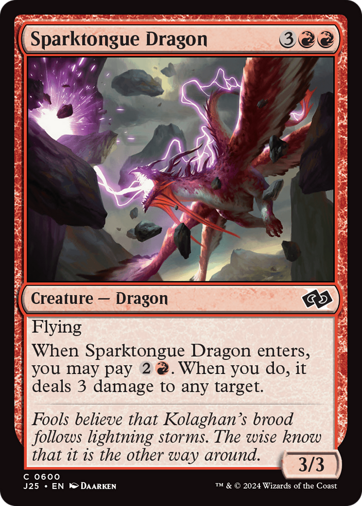 Sparktongue Dragon [Foundations Jumpstart] | Jomio and Rueliete's Cards and Comics