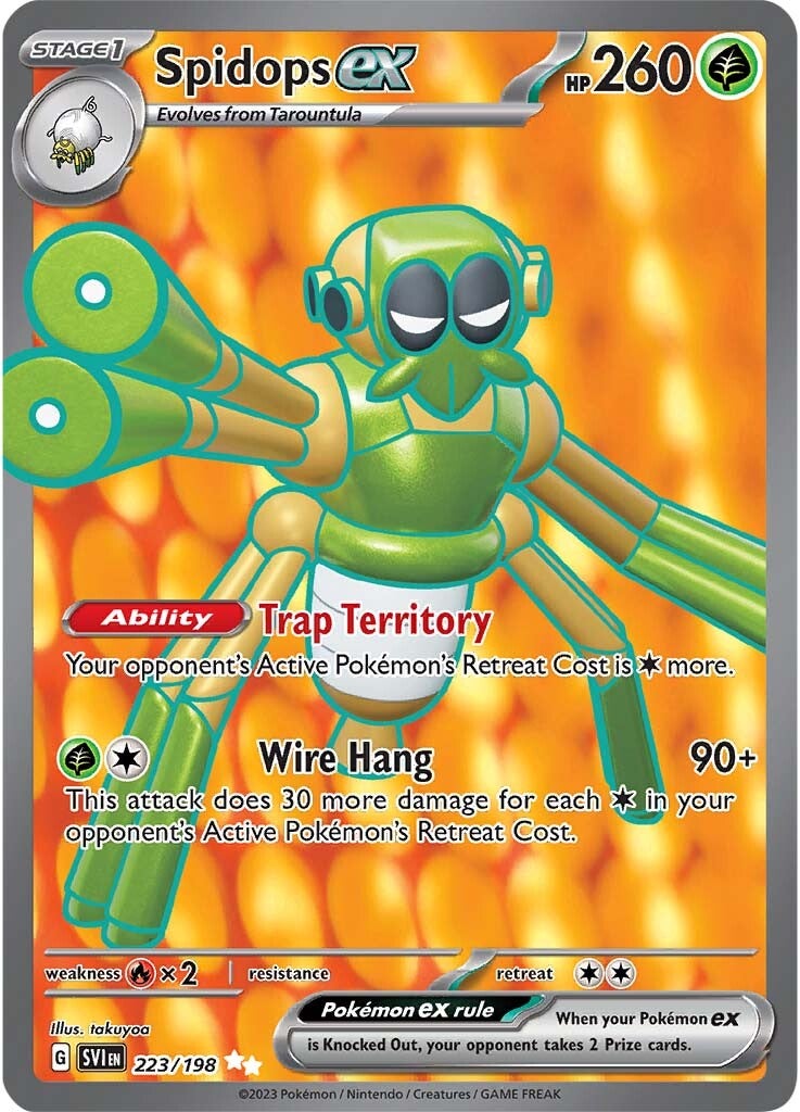 Spidops ex (223/198) [Scarlet & Violet: Base Set] | Jomio and Rueliete's Cards and Comics
