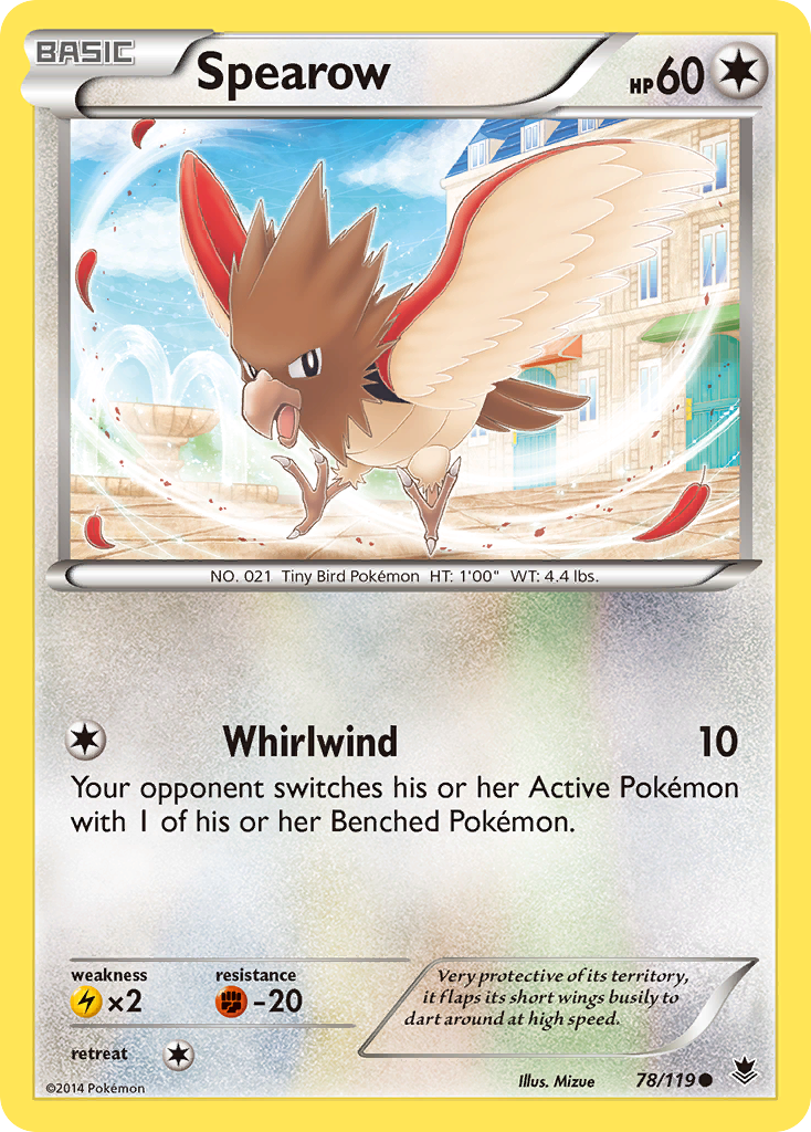 Spearow (78/119) [XY: Phantom Forces] | Jomio and Rueliete's Cards and Comics