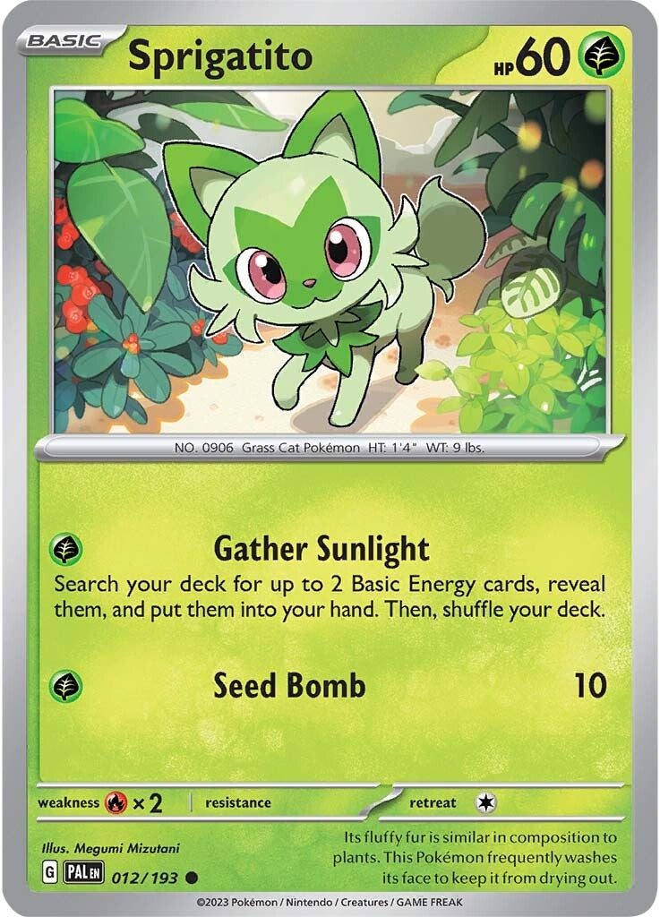 Sprigatito (012/193) [Scarlet & Violet: Paldea Evolved] | Jomio and Rueliete's Cards and Comics