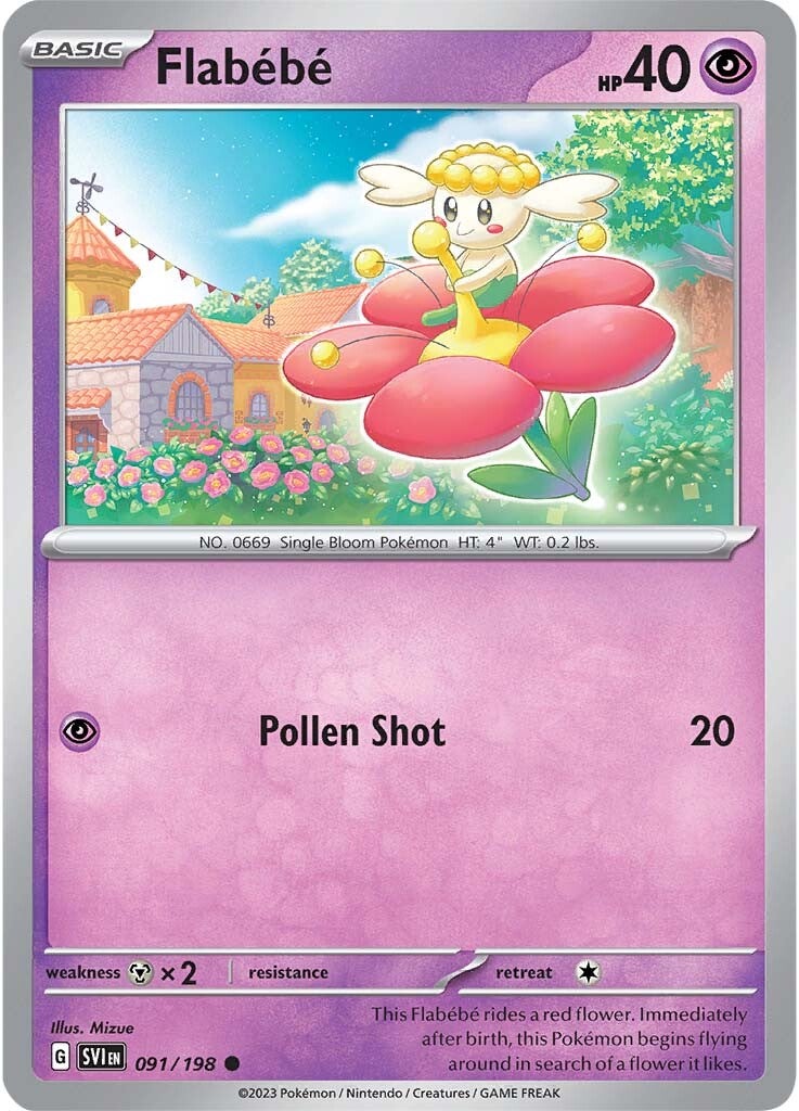Flabebe (091/198) [Scarlet & Violet: Base Set] | Jomio and Rueliete's Cards and Comics