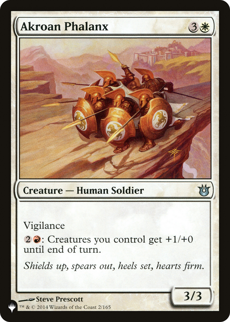 Akroan Phalanx [The List] | Jomio and Rueliete's Cards and Comics