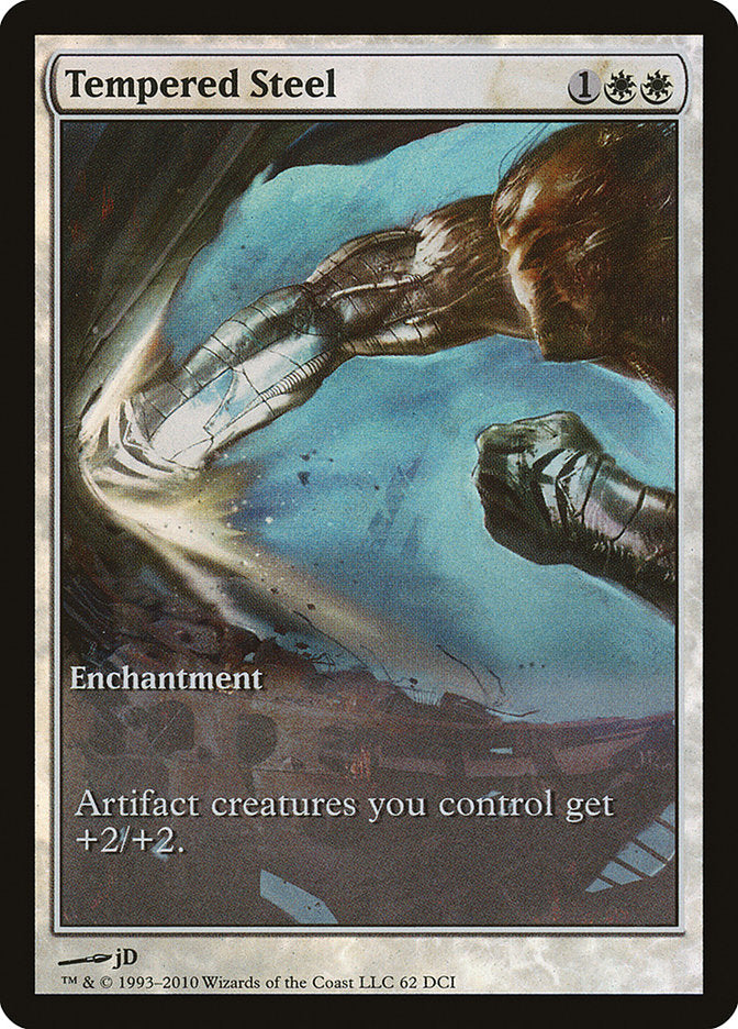 Tempered Steel (Game Day) (Extended Art) [Scars of Mirrodin Promos] | Jomio and Rueliete's Cards and Comics