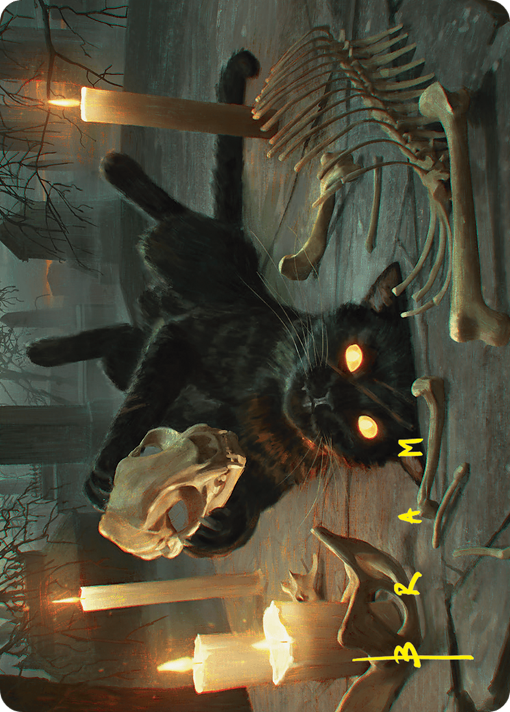 Nine-Lives Familiar Art Card (8/54) (Gold-Stamped Signature) [Foundations Art Series] | Jomio and Rueliete's Cards and Comics