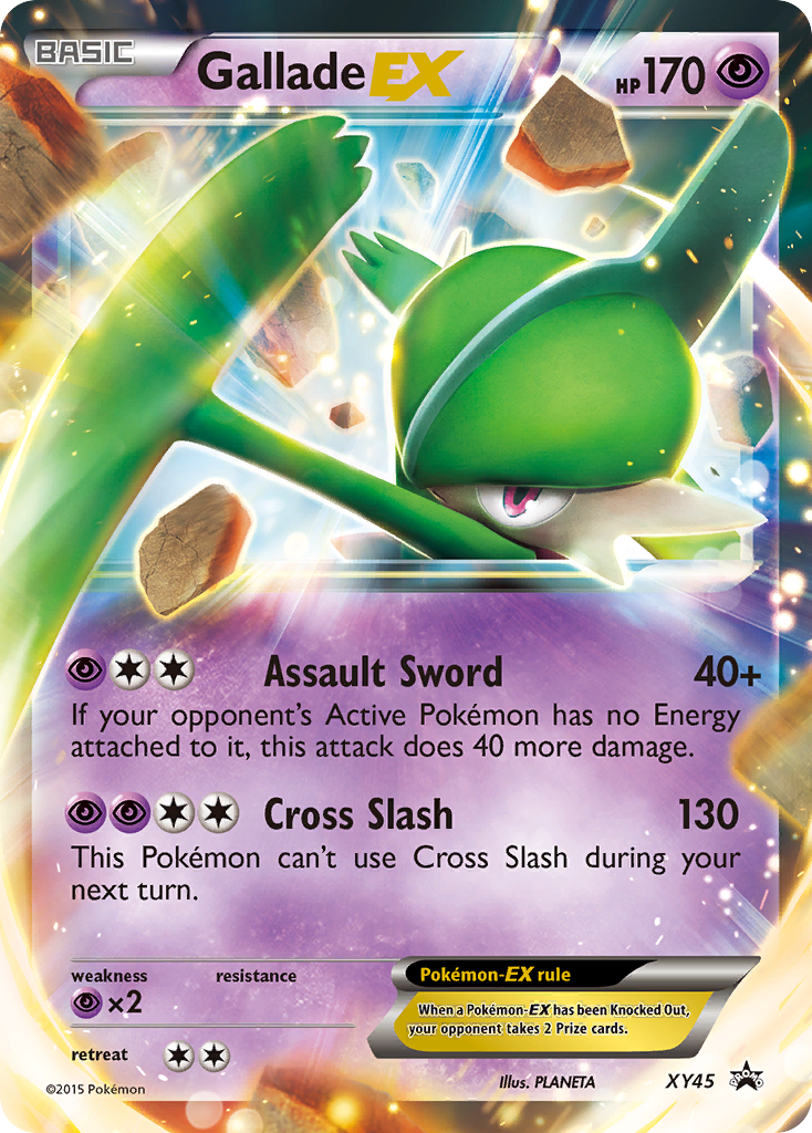 Gallade EX (XY45) [XY: Black Star Promos] | Jomio and Rueliete's Cards and Comics