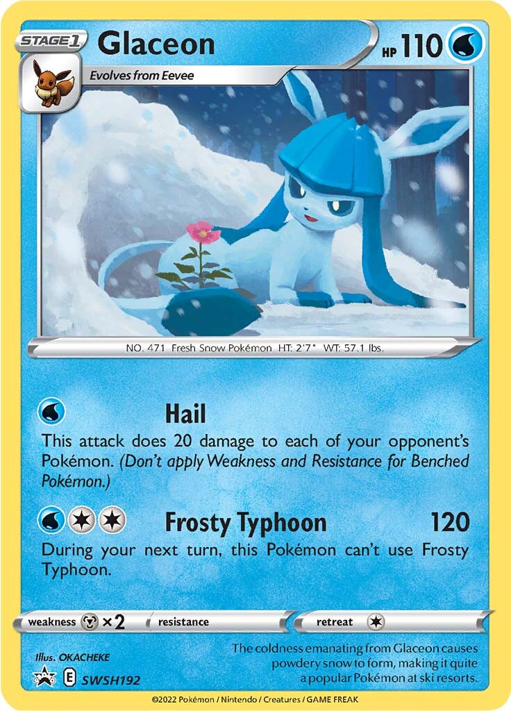 Glaceon (SWSH192) [Sword & Shield: Black Star Promos] | Jomio and Rueliete's Cards and Comics