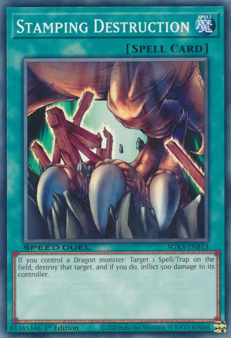 Stamping Destruction [SGX3-ENB13] Common | Jomio and Rueliete's Cards and Comics