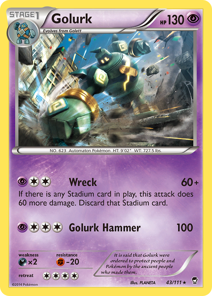 Golurk (43/111) [XY: Furious Fists] | Jomio and Rueliete's Cards and Comics