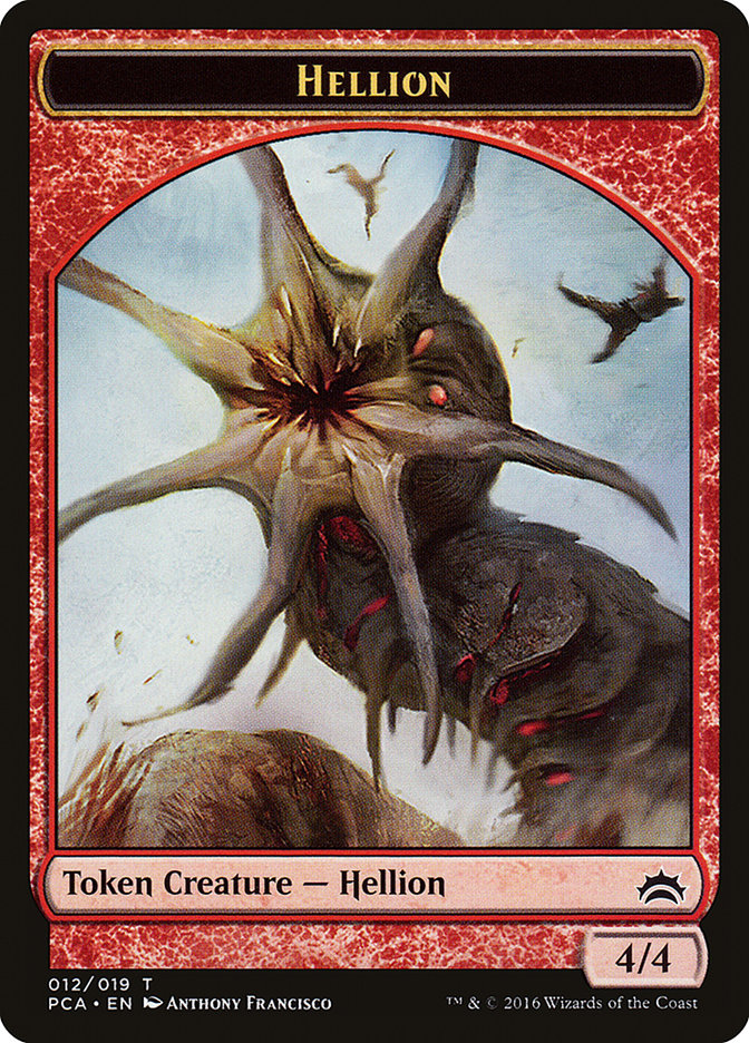 Zombie // Hellion Double-Sided Token [Planechase Anthology Tokens] | Jomio and Rueliete's Cards and Comics