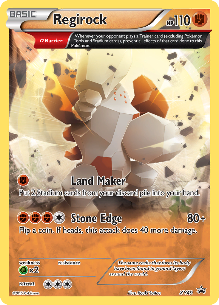 Regirock (XY49) [XY: Black Star Promos] | Jomio and Rueliete's Cards and Comics